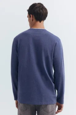 Outlet Springfield T-shirt &agrave; manche longues double m&eacute;lange
