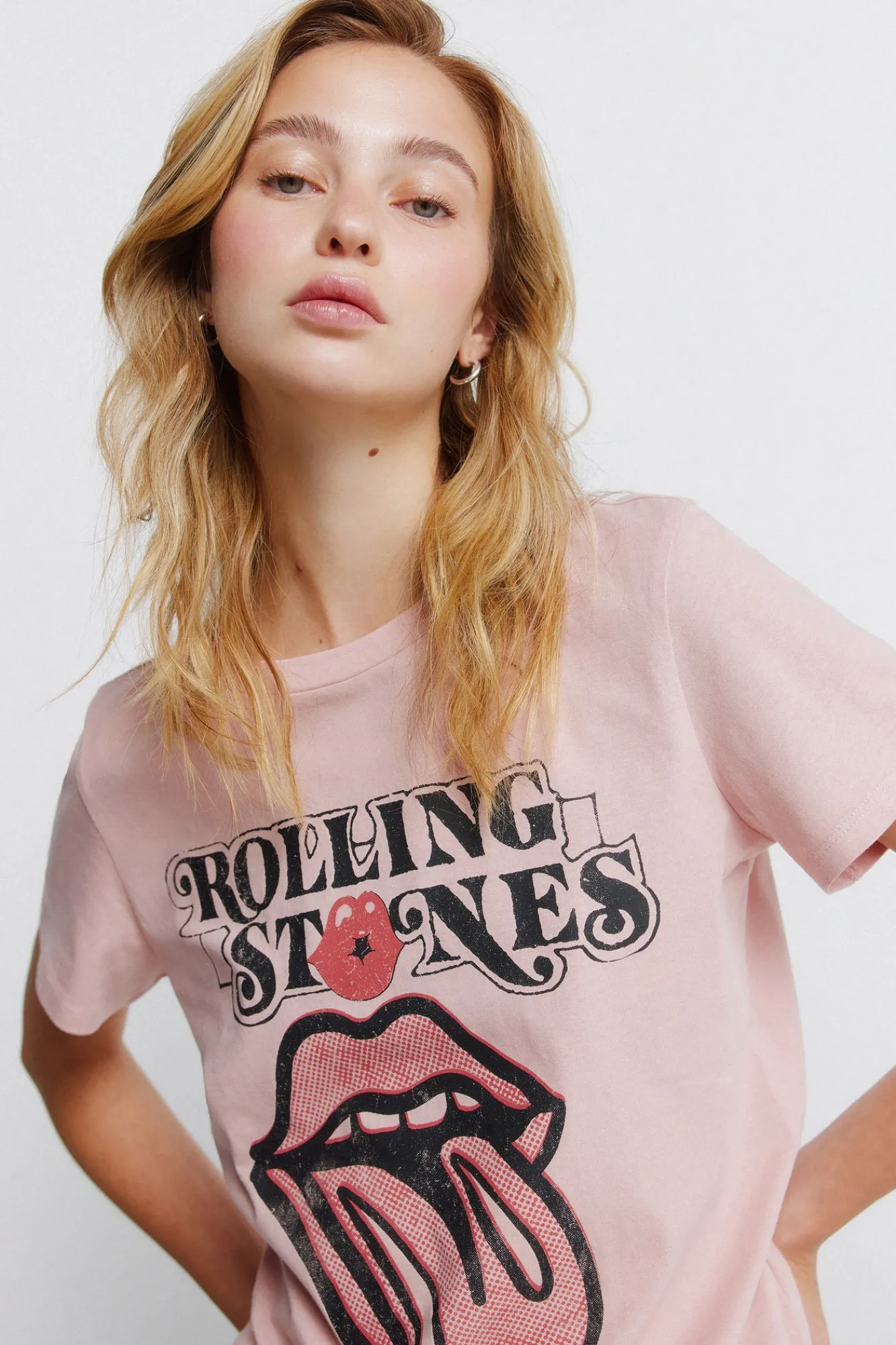 Clearance Springfield T-shirt à manches courtes rose