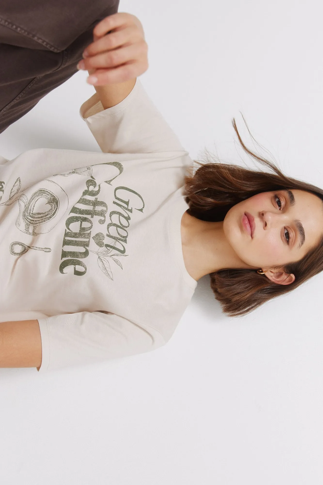 Sale Springfield T-shirt à manches courtes " Le café"