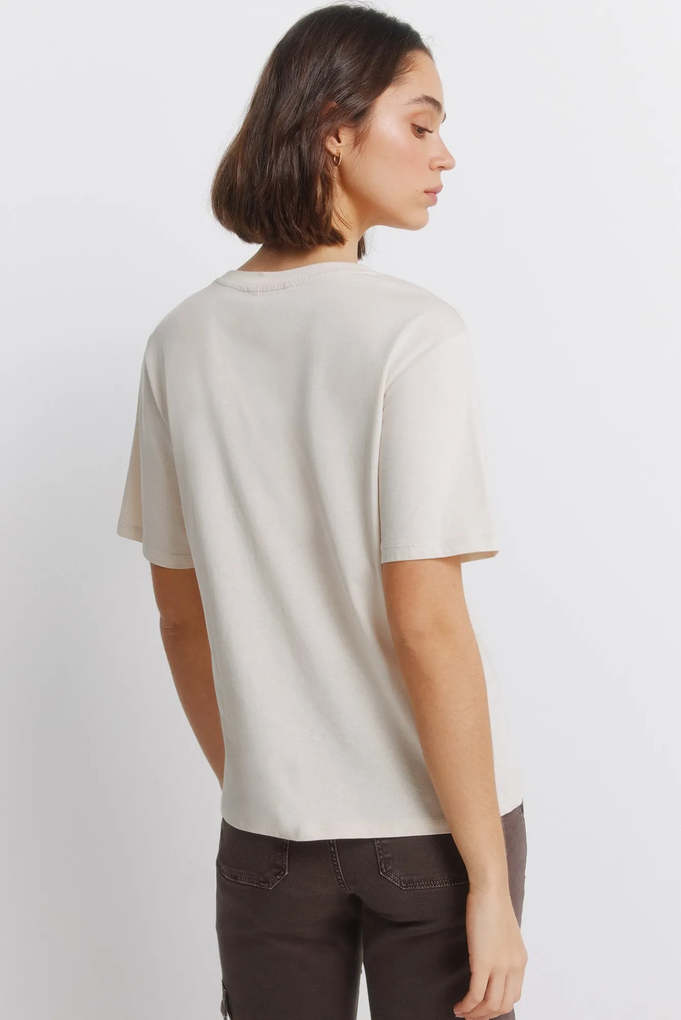Sale Springfield T-shirt à manches courtes " Le café"