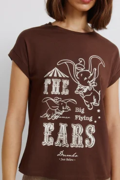 Discount Springfield T-shirt à manches courtes Disney marron