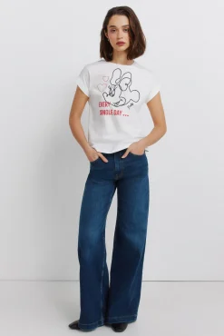 New Springfield T-shirt &agrave; manches courtes Disney beige