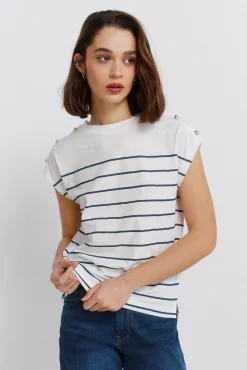 Clearance Springfield T-shirt &agrave; manches courtes &agrave; boutons