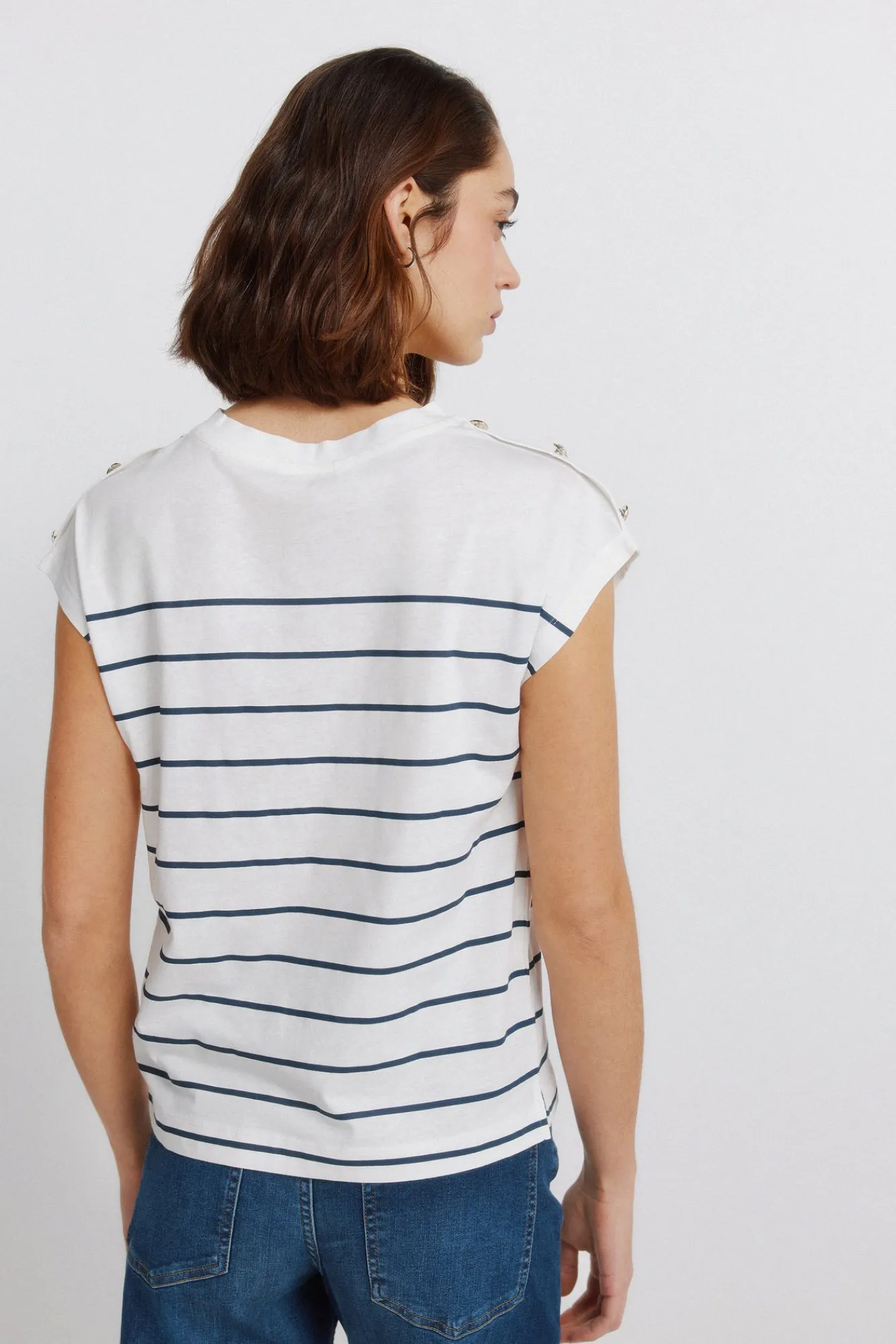 Clearance Springfield T-shirt à manches courtes à boutons