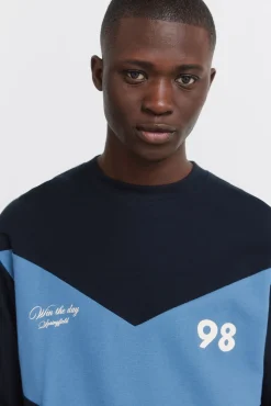 Online Springfield T-shirt &agrave; manches longues en piqu&eacute; coupe
