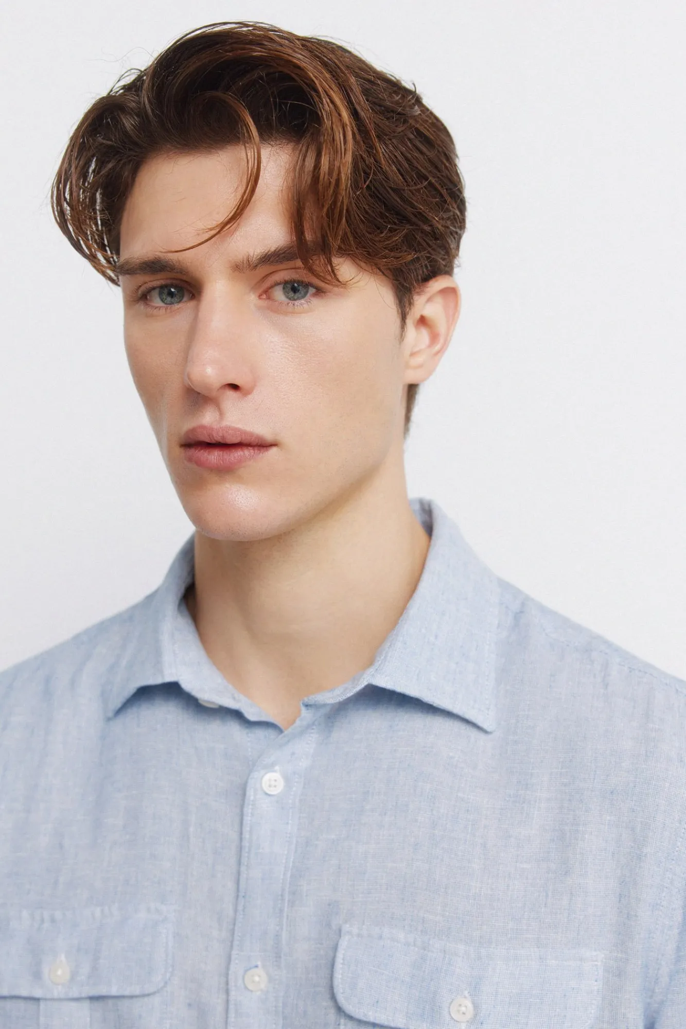 Outlet Springfield T-shirt à poches en lin et viscose