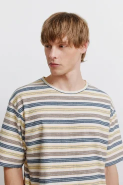 Clearance Springfield T-shirt &agrave; rayures blanc