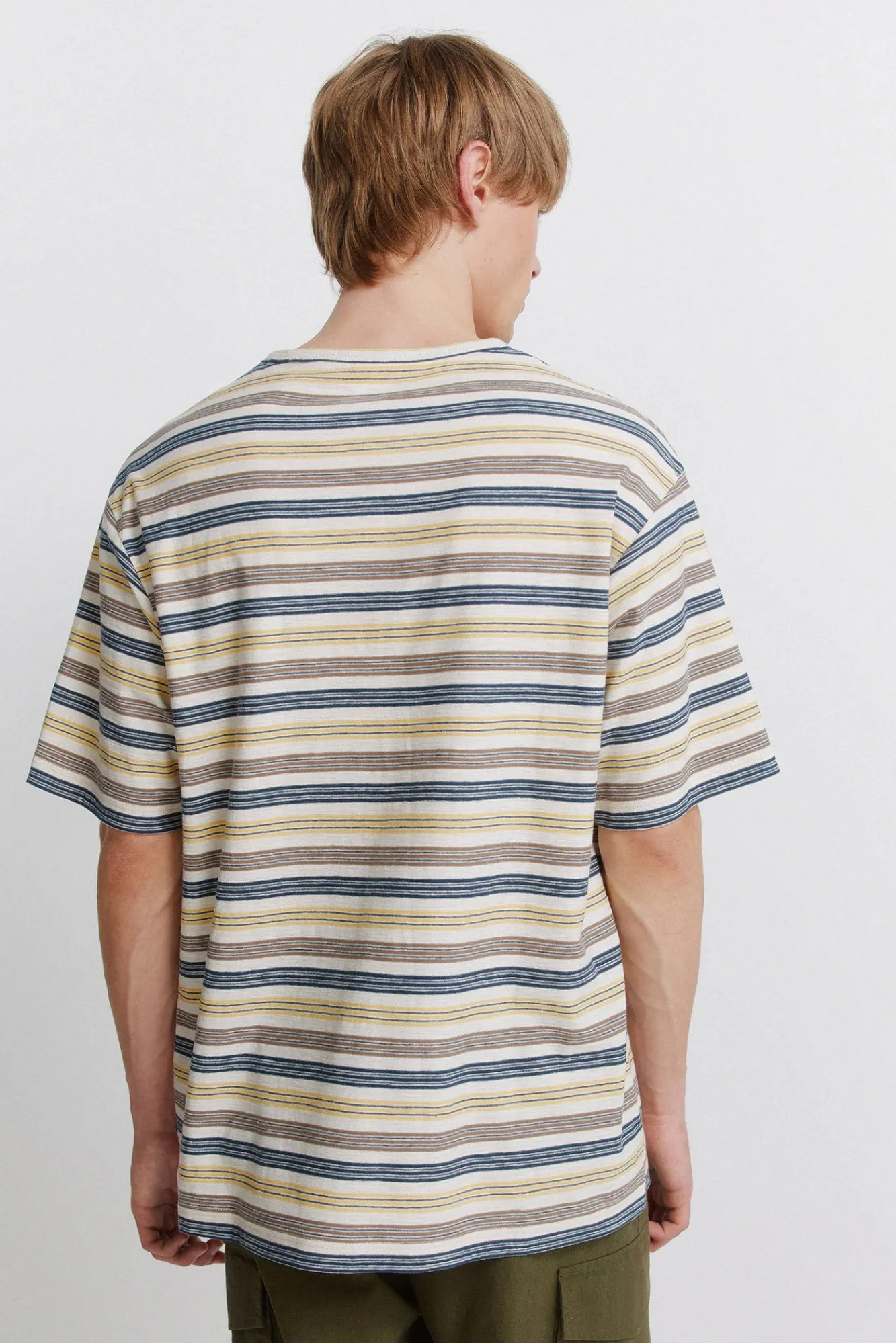 Clearance Springfield T-shirt à rayures blanc