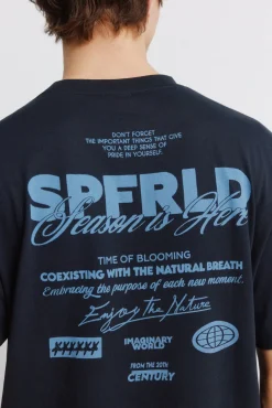 Outlet Springfield T-shirt avec logo bleu