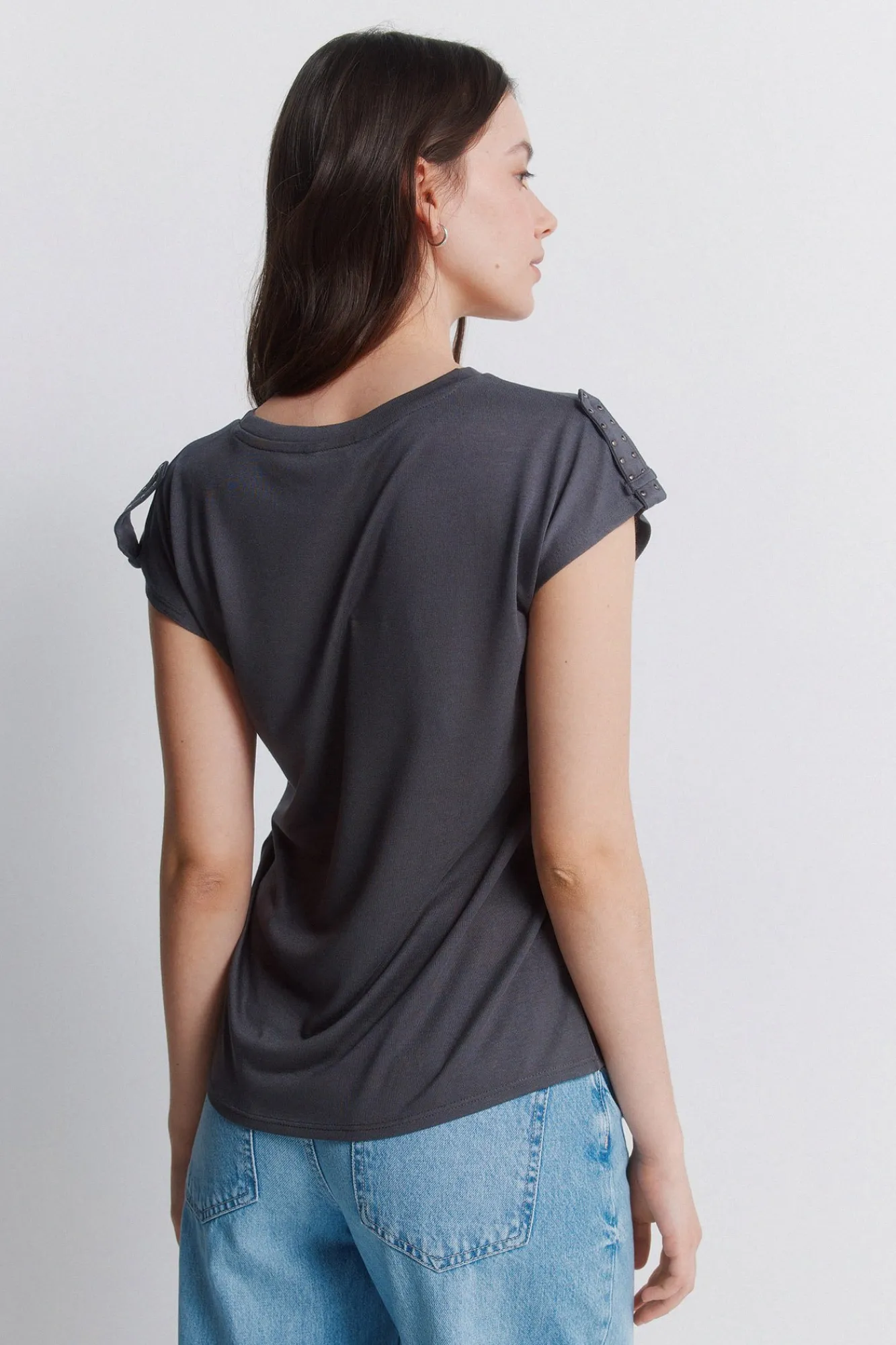 Outlet Springfield T-shirt basique à clous