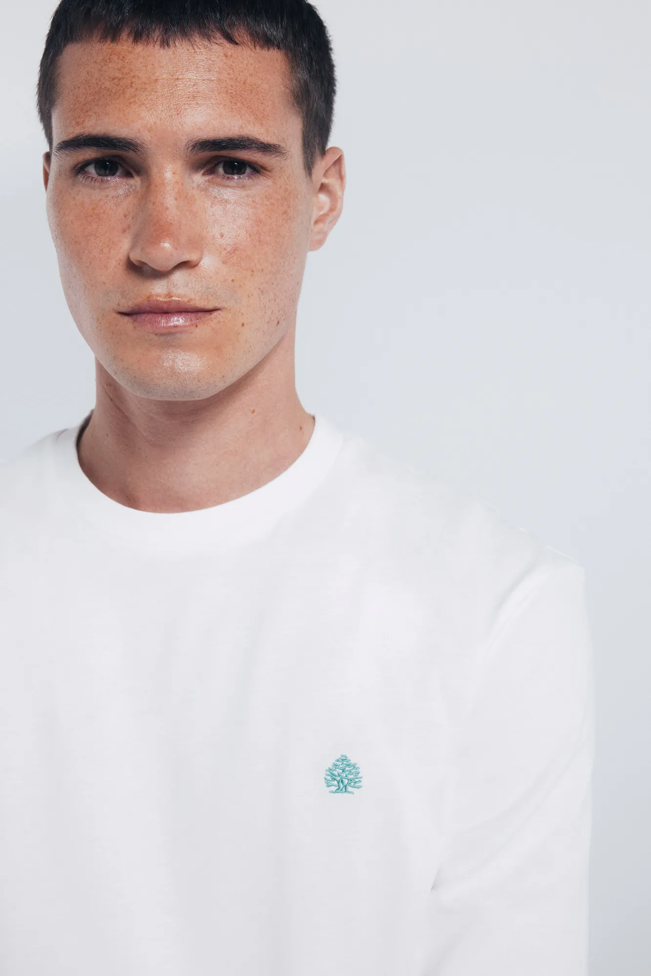 Sale Springfield T-shirt basique à manche longues avec une finition douce beige