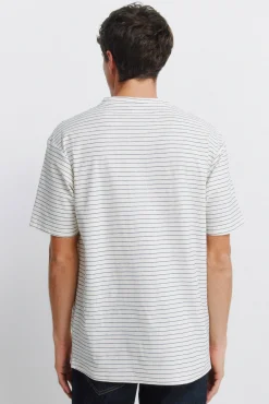 Best Springfield T-shirt basique rayures blanc