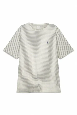 Best Springfield T-shirt basique rayures blanc