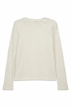 Hot Springfield T-shirt chenille col fantaisie