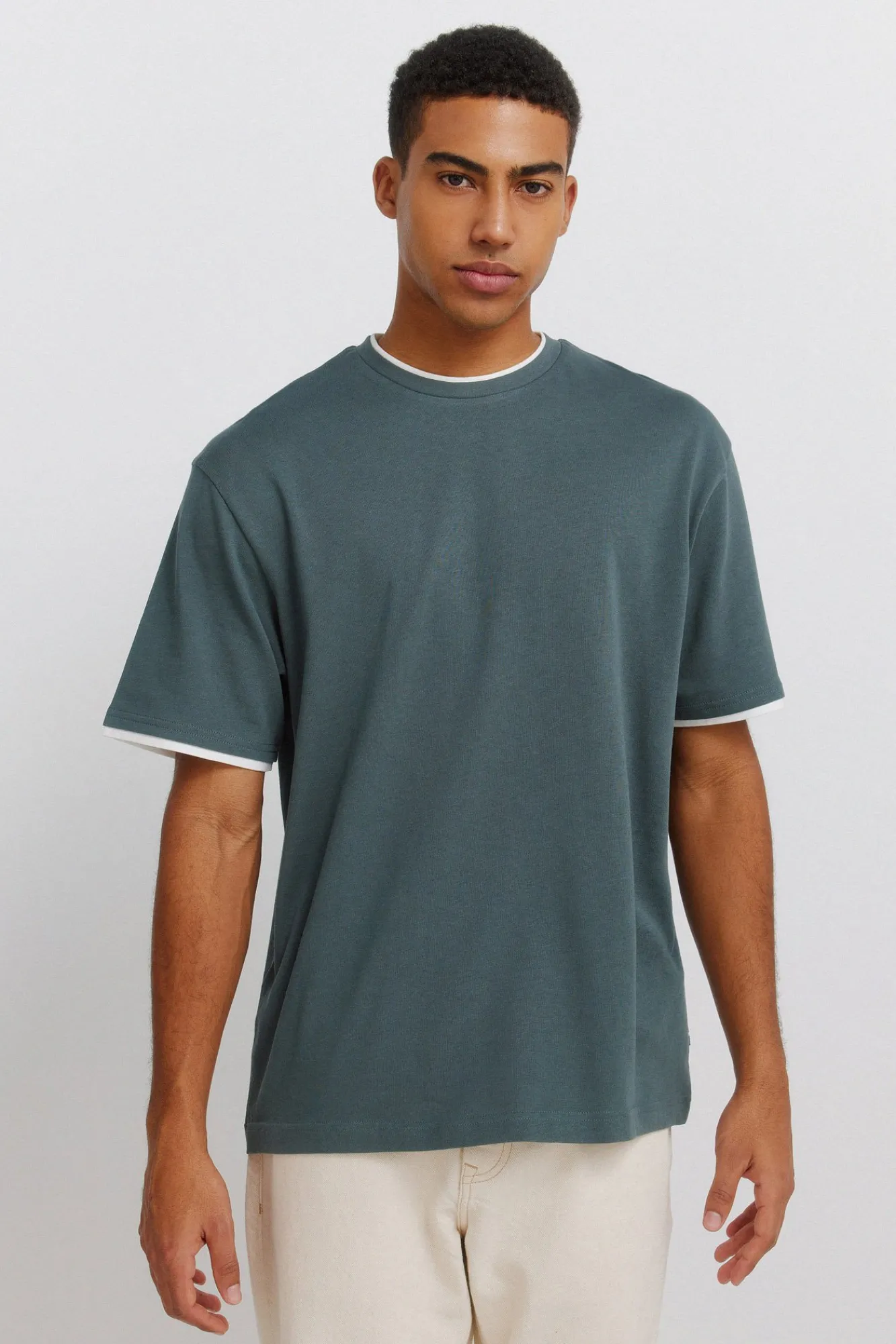 Outlet Springfield T-shirt col double