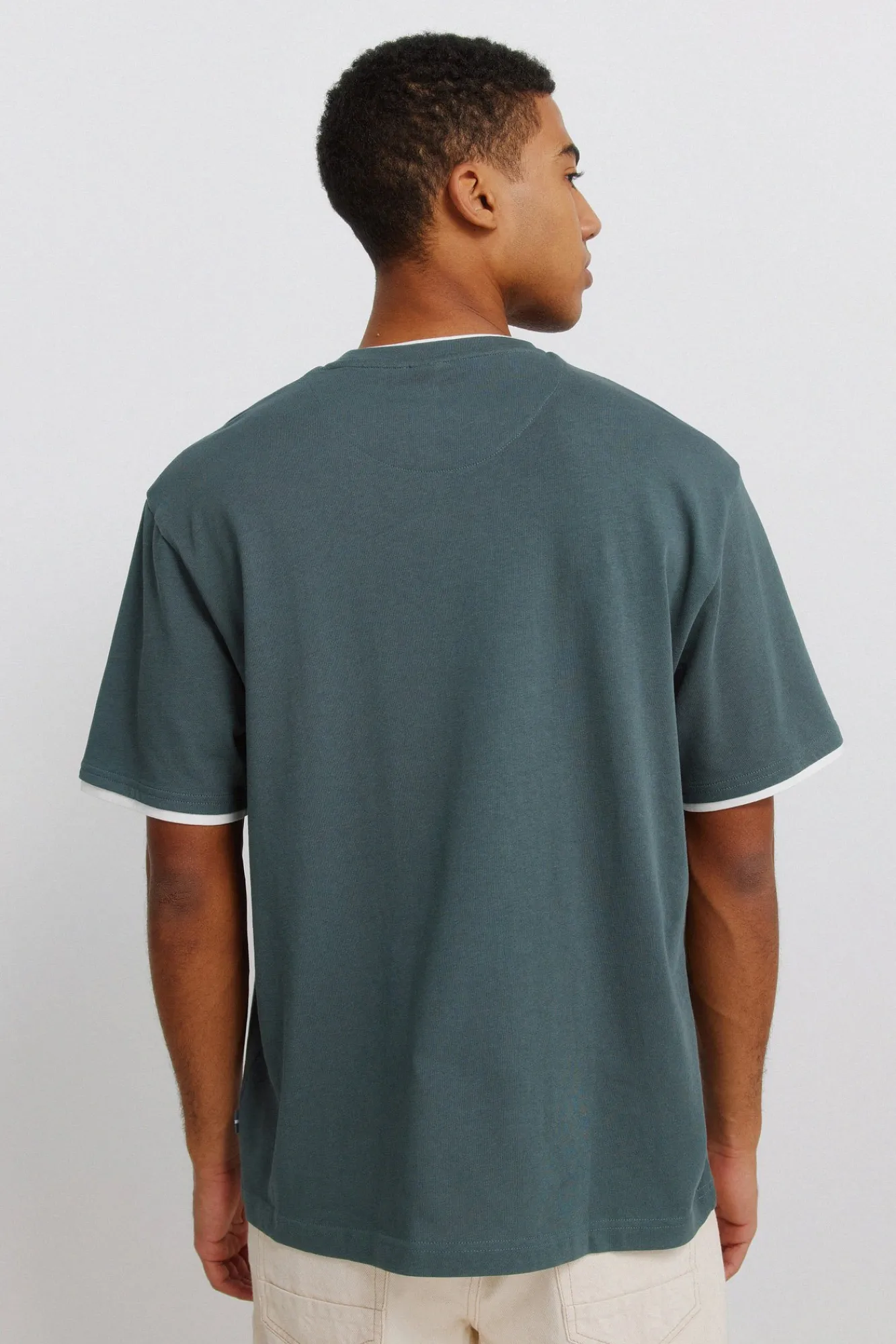 Outlet Springfield T-shirt col double
