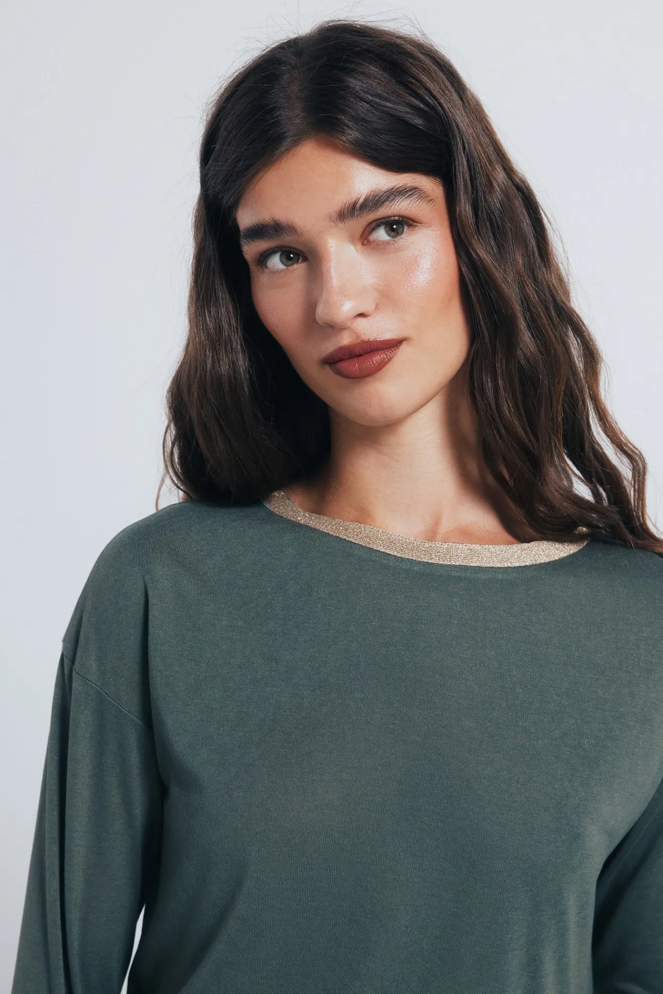 Outlet Springfield T-shirt col lurex