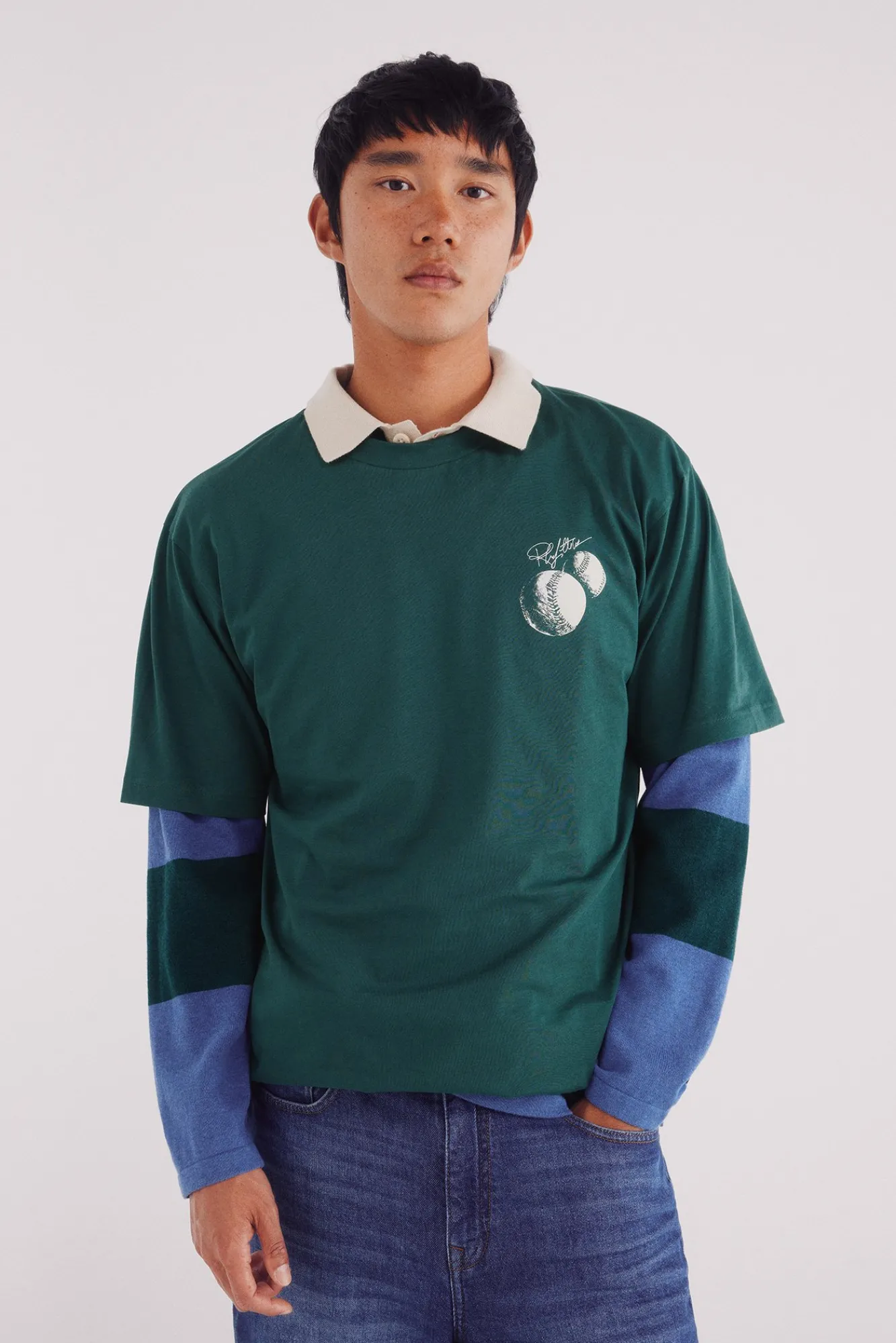 Discount Springfield T-shirt de baseball vert