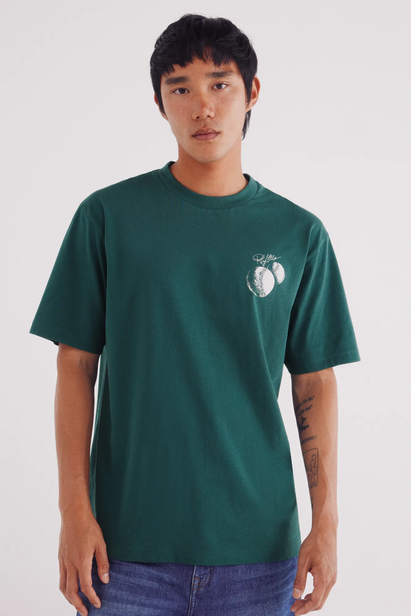 Discount Springfield T-shirt de baseball vert