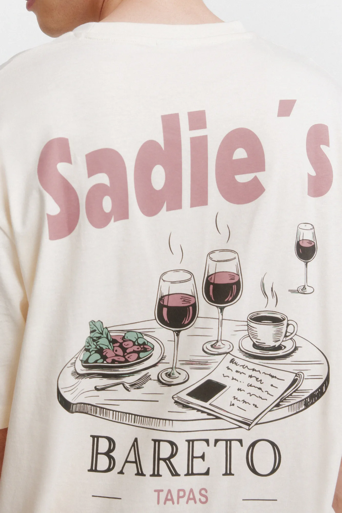 Online Springfield T-shirt décontracté blanc