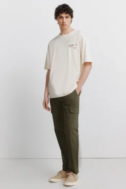 Online Springfield T-shirt décontracté blanc