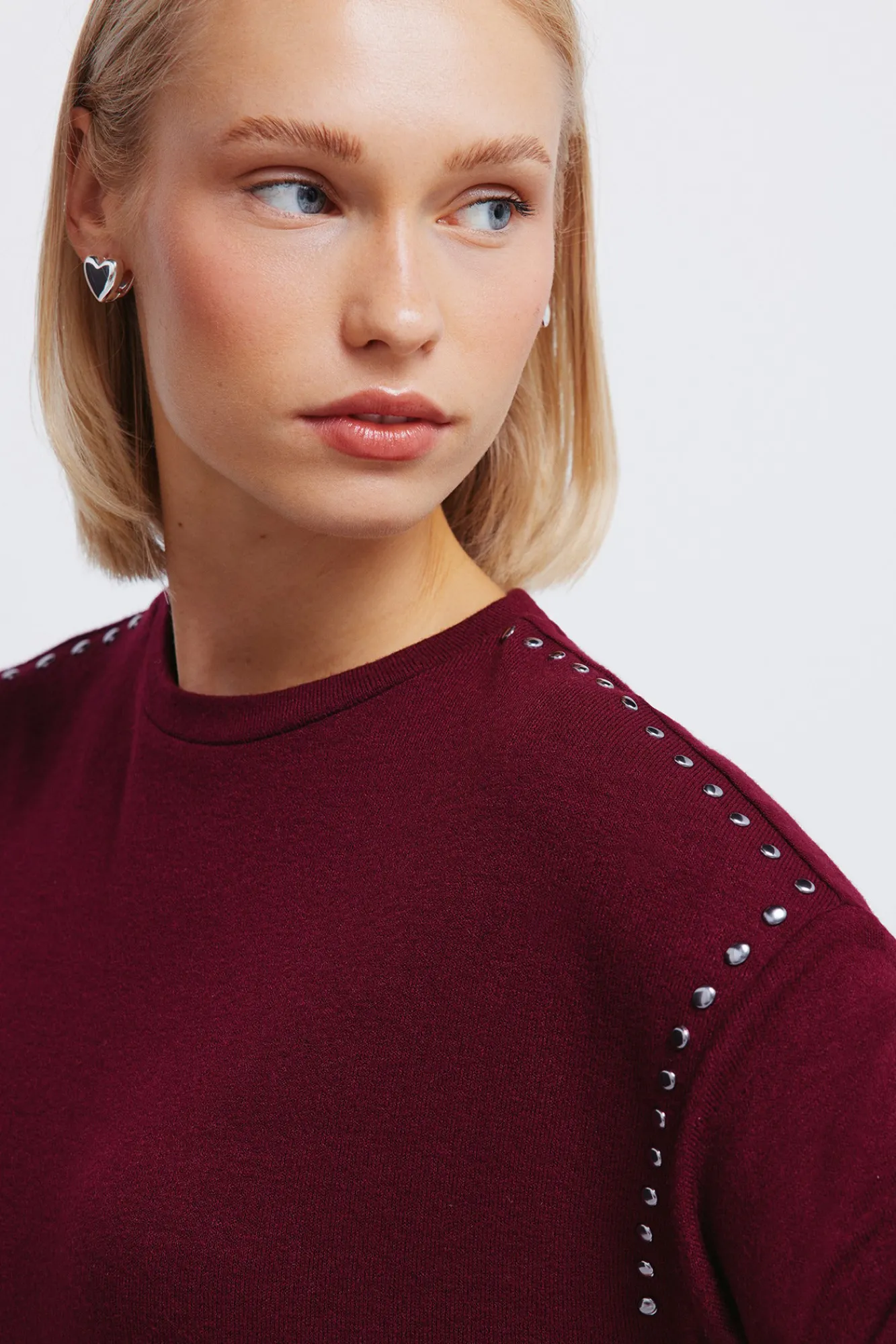 Clearance Springfield T-shirt en maille découpée en maille