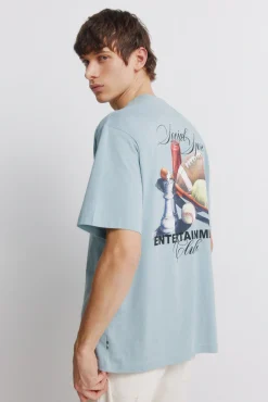 Clearance Springfield T-shirt entertaiment bleu