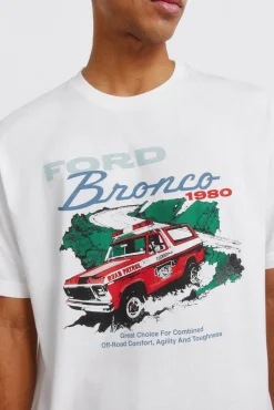 Springfield T-shirt Ford Bronco 1980 blanc