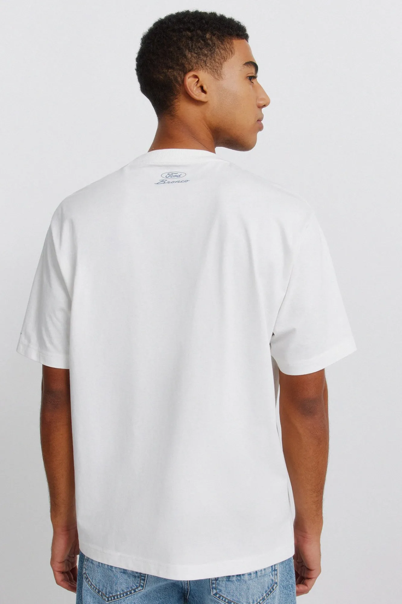Springfield T-shirt Ford Bronco 1980 blanc