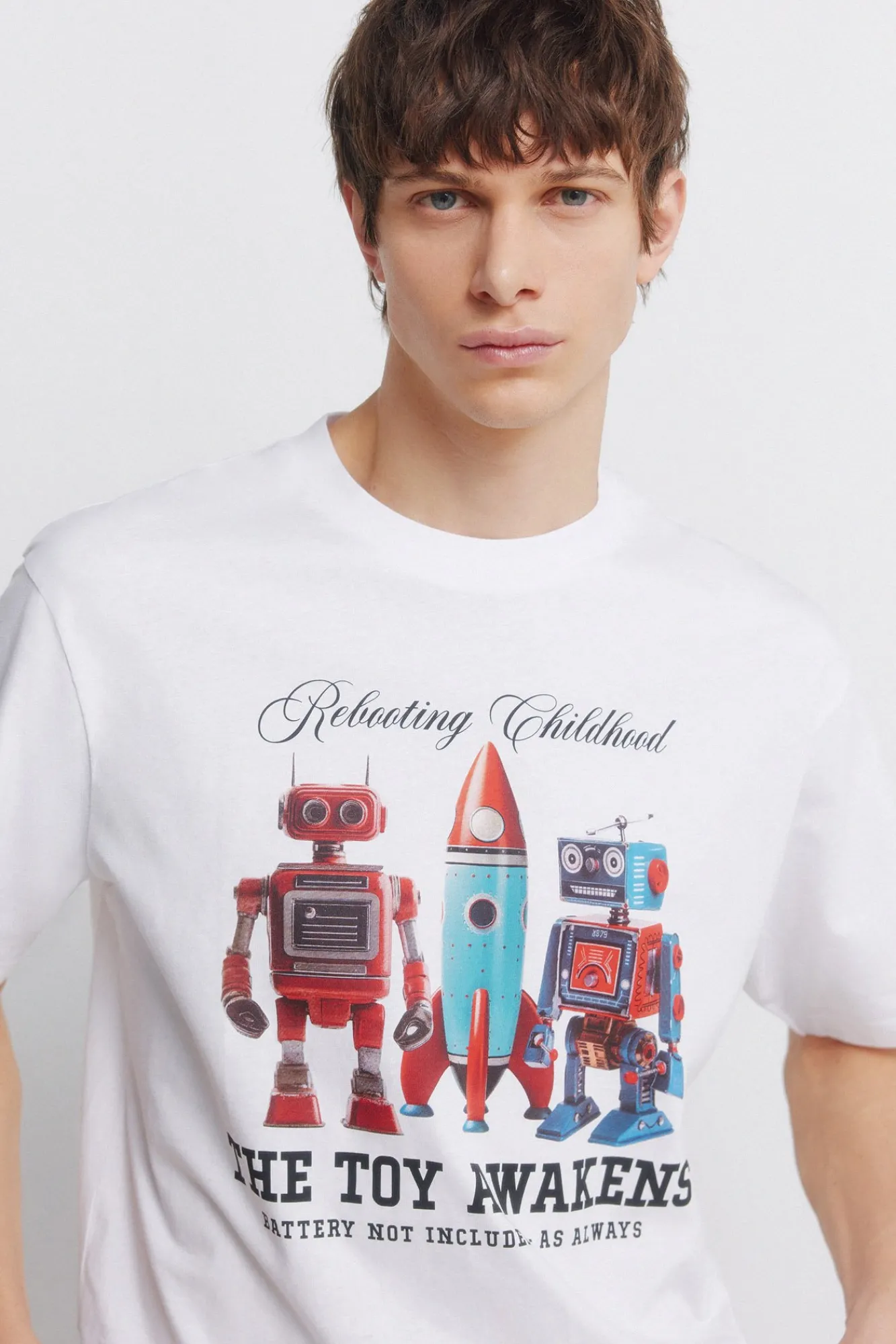 New Springfield T-shirt imprimé jouets blanc