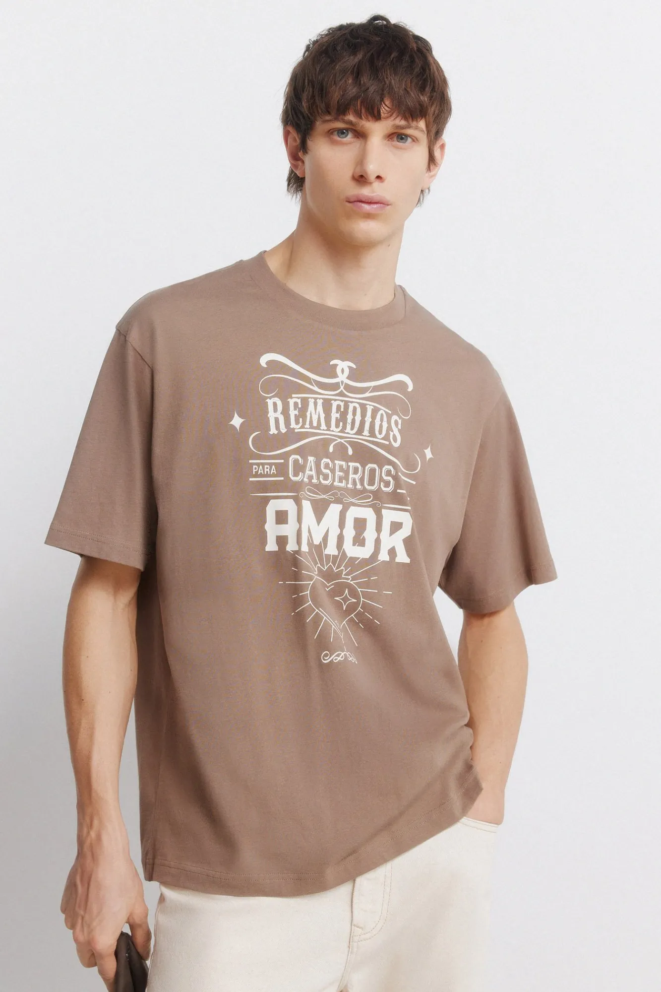 Springfield T-shirt imprimé remèdes maison nude