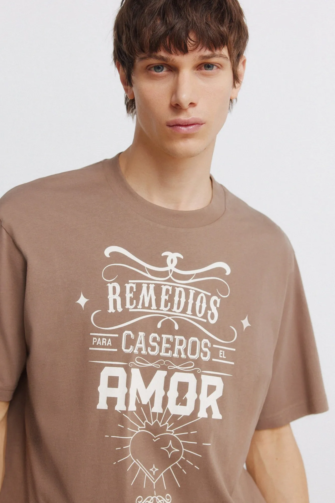 Springfield T-shirt imprimé remèdes maison nude