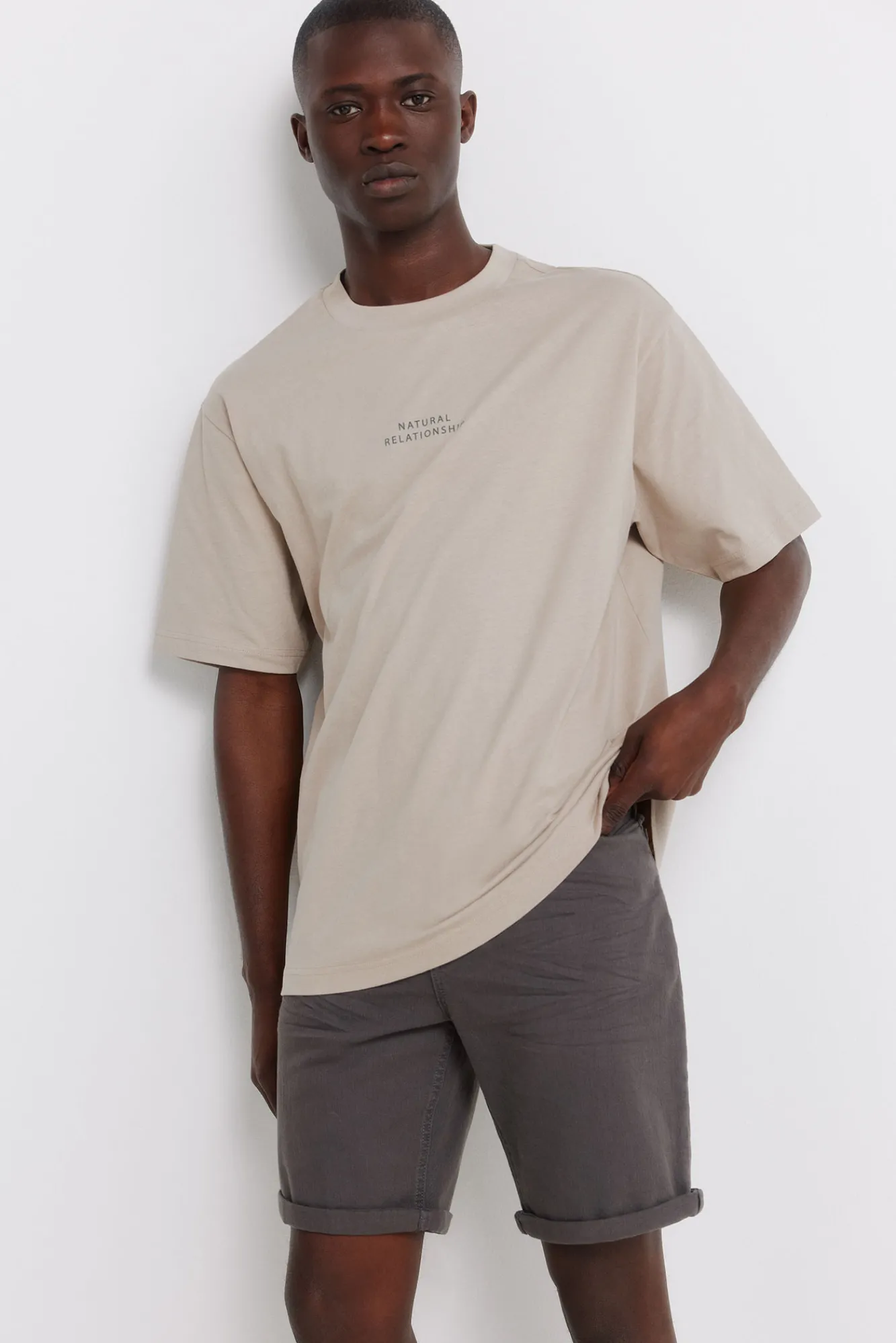 Online Springfield T-shirt naturel nude