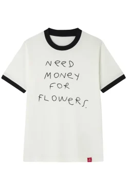 Best Springfield T-Shirt Need Money For Flowers beige