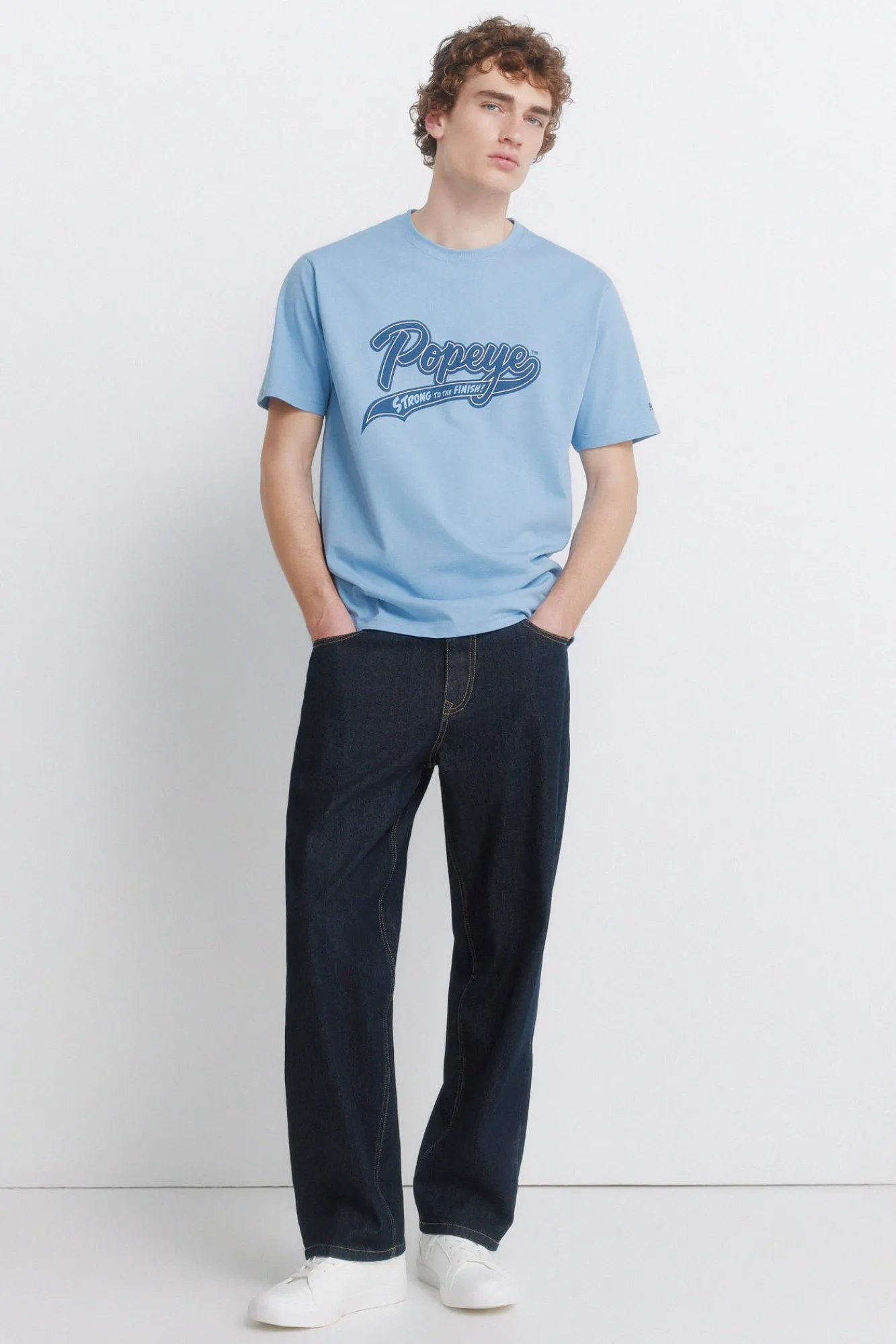 Sale Springfield T-shirt Popeye bleu