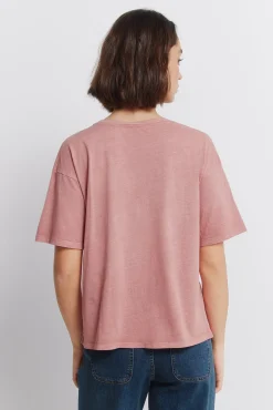 Springfield T-shirt "country club" en coton rose