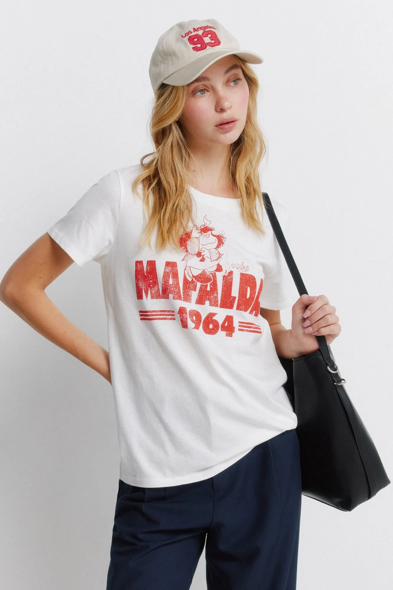 Outlet Springfield T-shirt "Mafalda" blanc