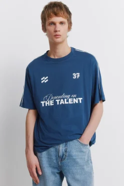 Outlet Springfield T-shirt Talent bleu
