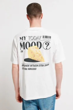 Hot Springfield T-shirt today's mood blanc