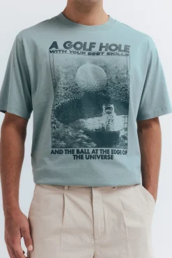 Hot Springfield T-shirt trou de golf vert
