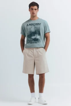 Hot Springfield T-shirt trou de golf vert