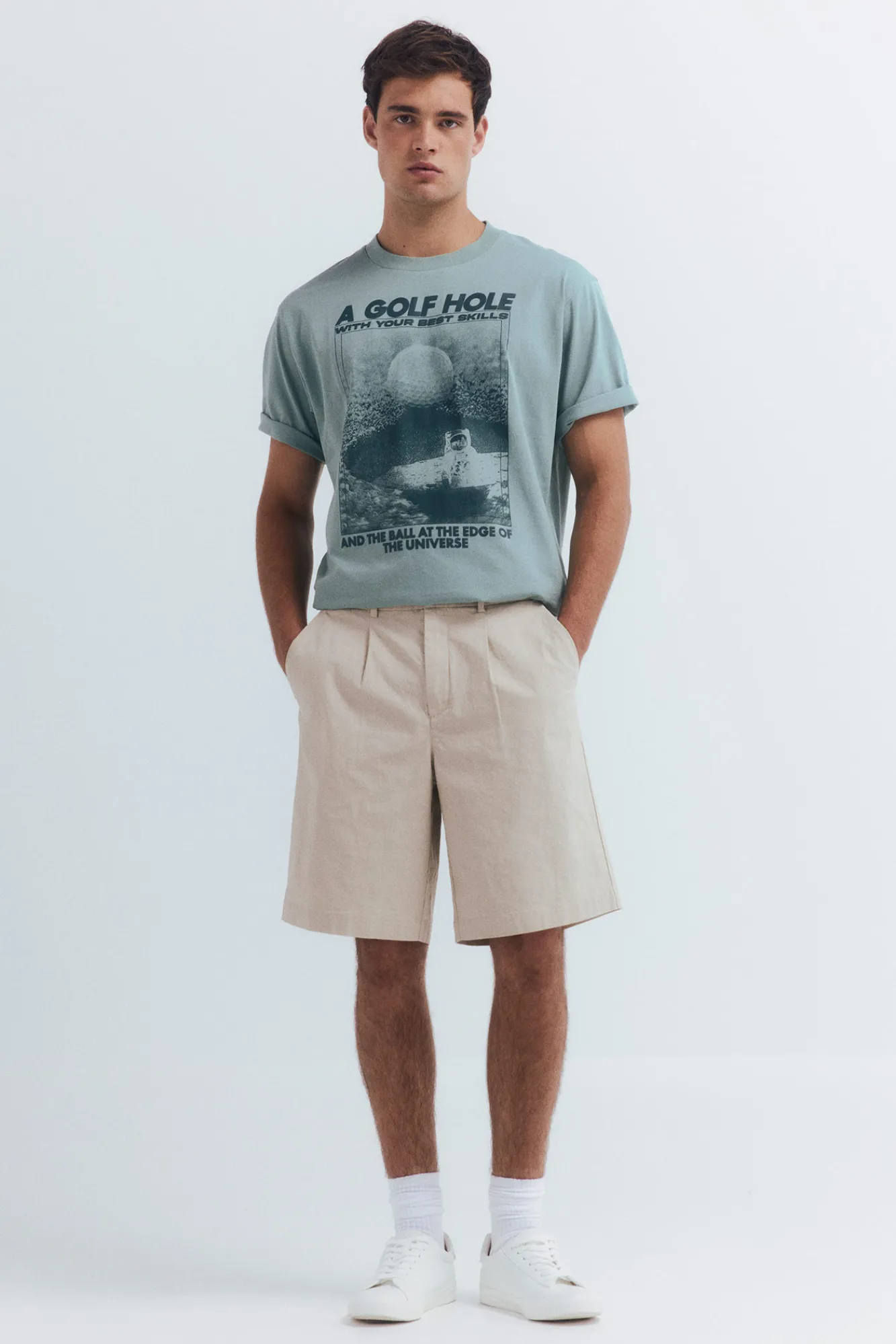 Hot Springfield T-shirt trou de golf vert