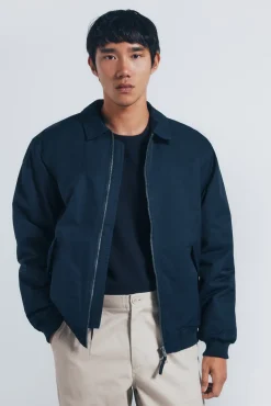 Clearance Springfield Veste aviateur rembourr&eacute;e bleu