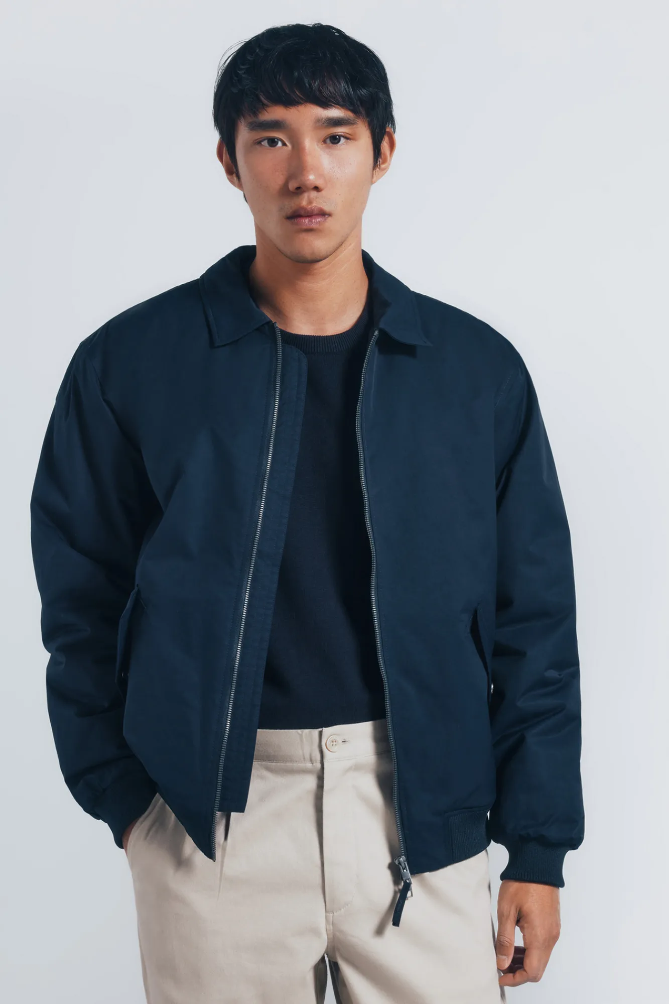 Clearance Springfield Veste aviateur rembourrée bleu