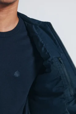 Clearance Springfield Veste aviateur rembourrée bleu