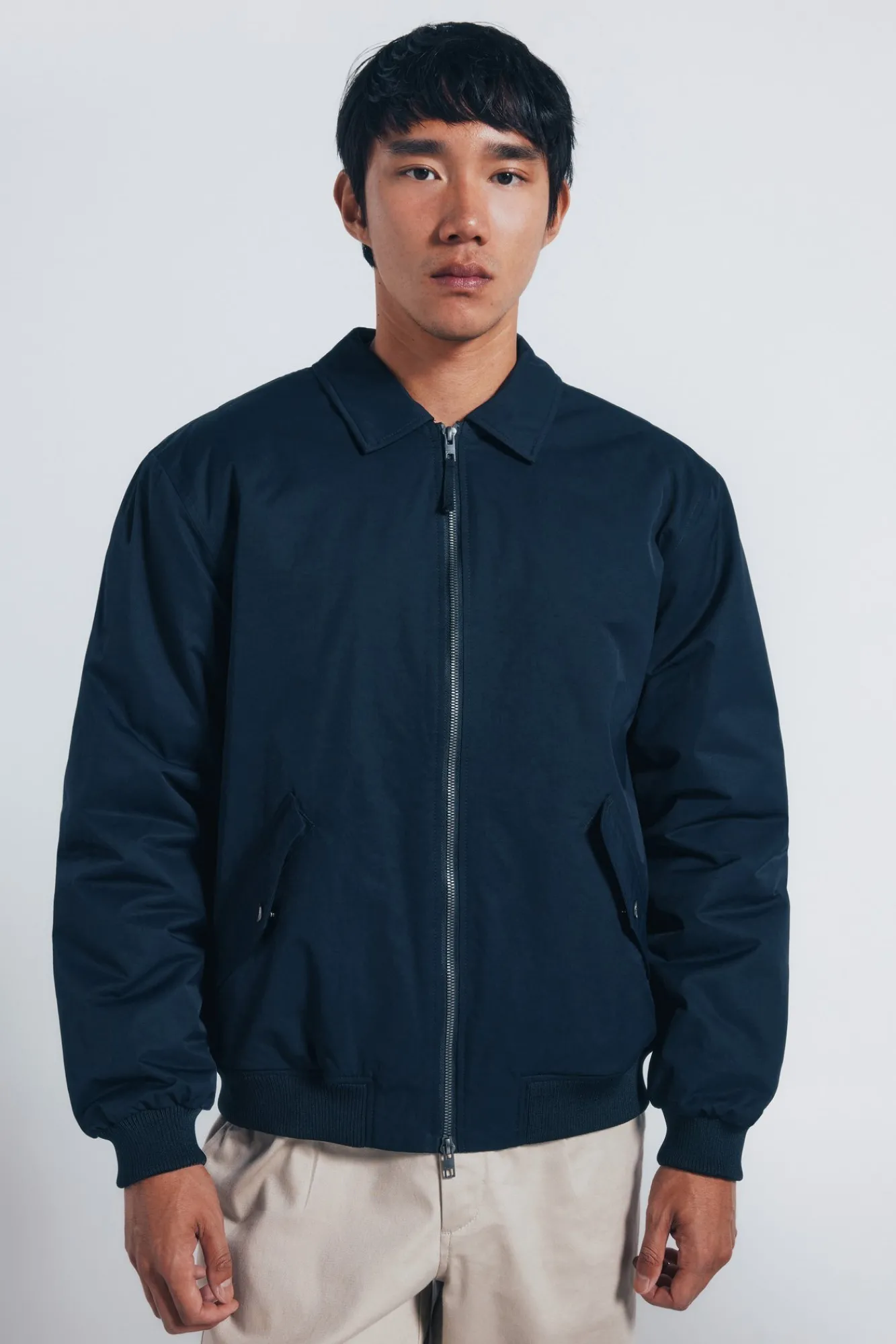Clearance Springfield Veste aviateur rembourrée bleu