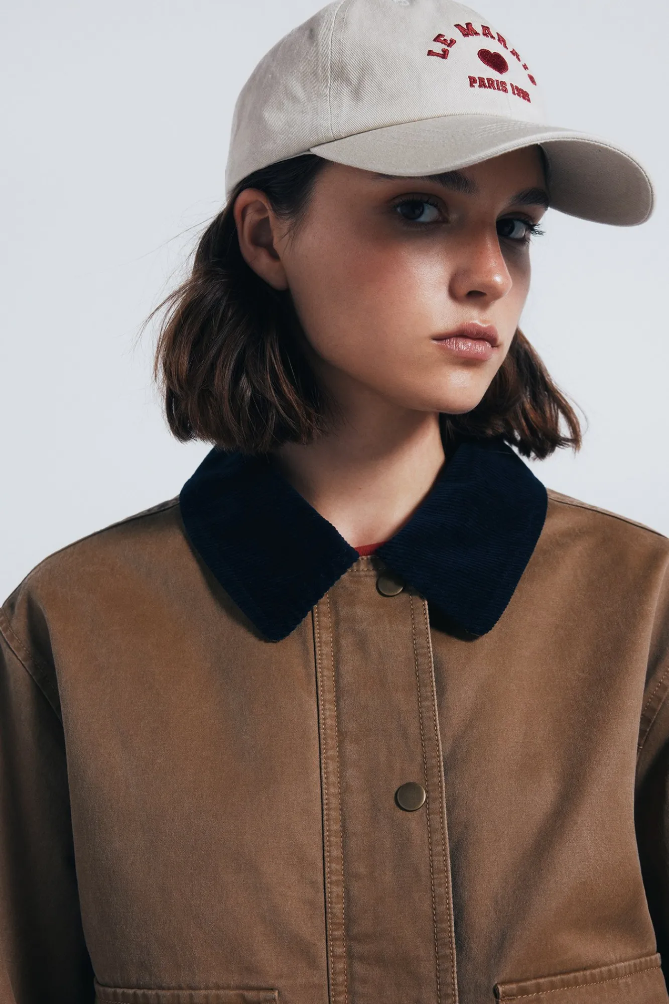 Discount Springfield Veste cirée courte bleu