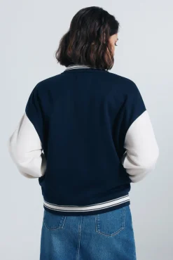 Springfield Veste de baseball ours bleu