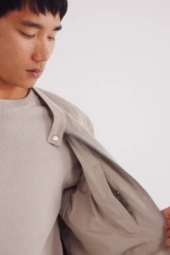 New Springfield Veste effet daim micro-perforé nude