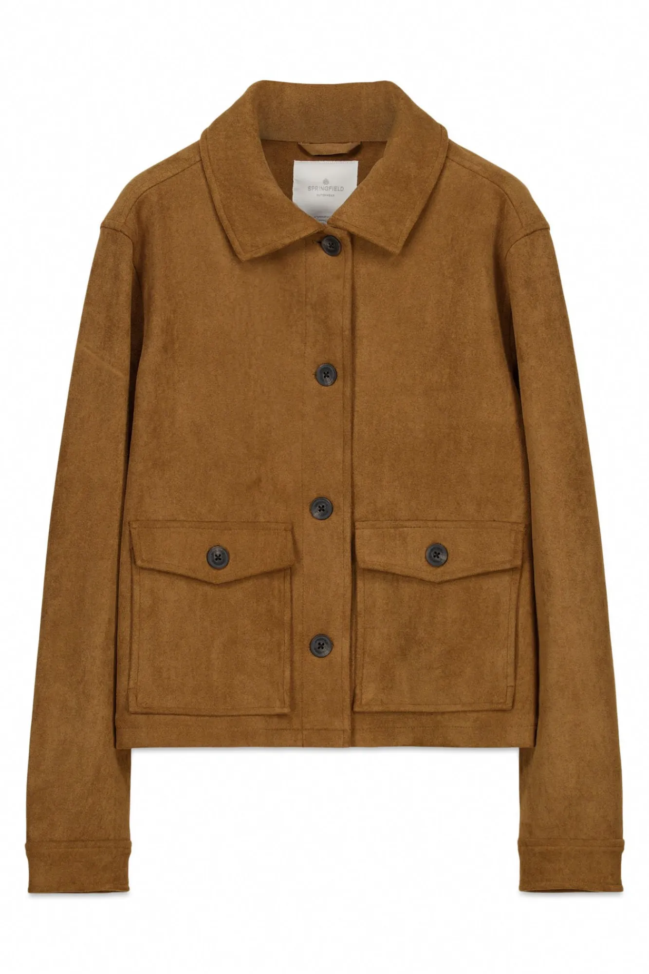 Outlet Springfield Veste en daim avec poches vison